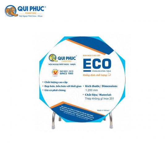 Giới thiệu bàn inox tròn 1m2 DONA ECO phi 32