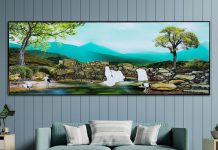 LÀM SINH ĐỘNG KHÔNG GIAN SỐNG VỚI NHỮNG BỨC TRANH RỪNG CÂY