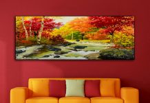 BÍ QUYẾT CHỌN TRANH VỪA CHUẨN KÍCH THƯỚC, VỪA NỔI BẬT KHI KẾT HỢP VỚI VẬT DỤNG TRANG TRÍ chọn kích thước tranh treo tường phù hợp