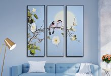 THỂ HIỆN TÌNH YÊU ĐẸP ĐẼ TRONG 2 BỨC TRANH TREO TƯỜNG CAO CẤP CHIM ÉN