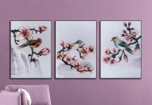 Ngất ngây với 10 mẫu tranh cổ điển trang trí phòng khách